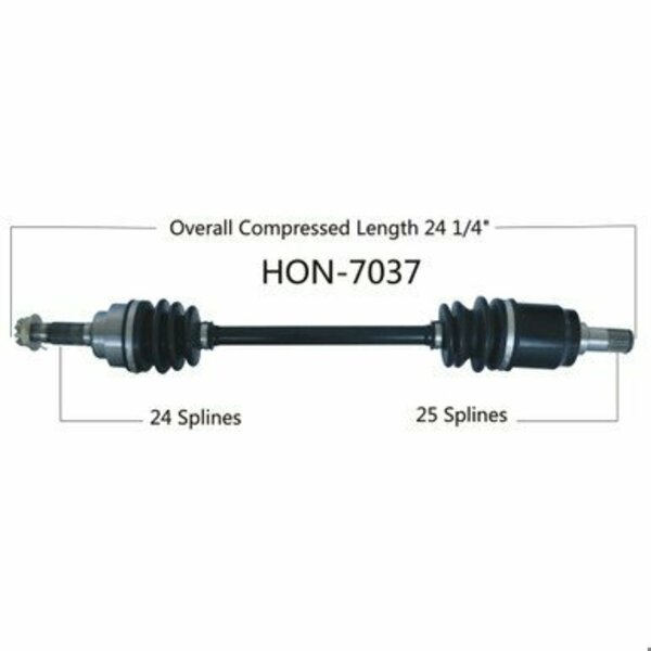 Wide Open OE Replacement CV Axle for HONDA REAR L MUV700 BIG RED 09-13 HON-7037